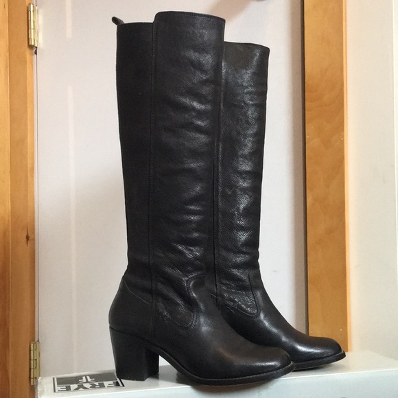 Frye Shoes - FRYE - Janis Gore Tall Riding Boot, Black
